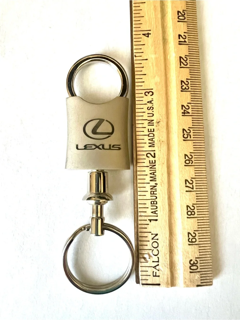 Lexus Silver Metal Keyring with Logo - Men Accessories
